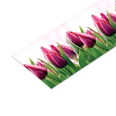 Панель стеновая ПВХ для кухни 4000х600х1 мм тюльпаны Панель стеновая ПВХ для кухни 4000х600х1 мм тюльпаны