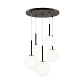 Светильник подвесной Maytoni Basic form E14 200 Вт 18 кв.м черный/белый IP20 (MOD321PL-05B)