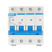 Автоматический выключатель модульный Chint NXB-63 4P 50А тип C 6 кА 400 В (814253)