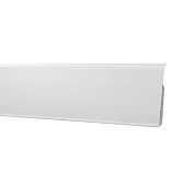 Плинтус ПВХ напольный Salag Lima 72 мм белый embossing 2500 мм Плинтус ПВХ напольный Salag Lima 72 мм белый embossing 2500 мм