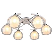 Люстра потолочная Schaffner Maillot E27 240 Вт 20 кв.м (4655-6 WH-CR)