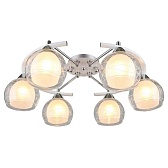 Люстра потолочная Schaffner Maillot E27 240 Вт 20 кв.м (4655-6 WH-CR) Люстра потолочная Schaffner Maillot E27 240 Вт 20 кв.м (4655-6 WH-CR)