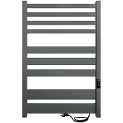 Полотенцесушитель электрический Indigo Atlas 800х530 мм 80 Вт с терморегулятором серый