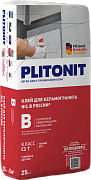 Клей для плитки Plitonit В усиленный с армирующими волокнами 25 кг