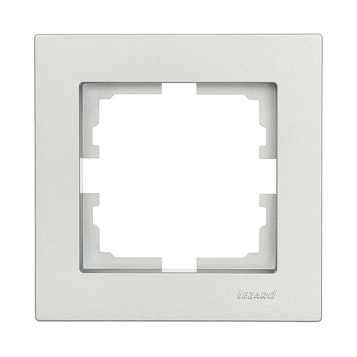 Рамка Lezard Vesna одноместная платина (742-3500-146)