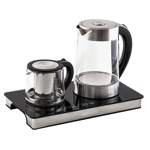 Чайный набор электрический Kitfort КТ-635 1,7 л черный Чайный набор электрический Kitfort КТ-635 1,7 л черный