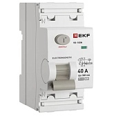УЗО EKF PROxima ВД-100N 40А 1P+N тип AC 300 мА 6 кА (E1026M40300) УЗО EKF PROxima ВД-100N 40А 1P+N тип AC 300 мА 6 кА (E1026M40300)