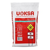 Реагент противогололедный Uoksa Актив -25 °С 20 кг с биофильной добавкой Реагент противогололедный Uoksa Актив -25 °С 20 кг с биофильной добавкой