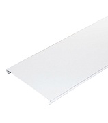 Рейка сплошная S-дизайн 4 м 100AS Эконом белая матовая