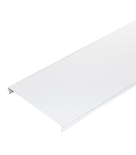 Рейка сплошная S-дизайн 4 м 100AS Эконом белая матовая