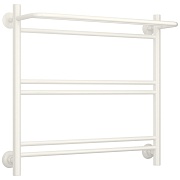 Полотенцесушитель водяной Сунержа ВСП-51П 600х600 мм лесенка с полкой белый