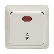 Выключатель EKF Рим одноклавишный накладной белый (ENV10-125-10)