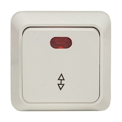 Выключатель EKF Рим одноклавишный накладной белый (ENV10-125-10)