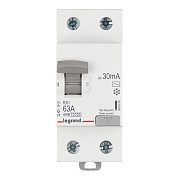 УЗО Legrand RX3 63А 1P+N тип AC 30 мА 10 кА (402026) УЗО Legrand RX3 63А 1P+N тип AC 30 мА 10 кА (402026)