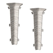 Угол внутренний Деконика 100 мм ясень серый Г-профиль (2 шт.)