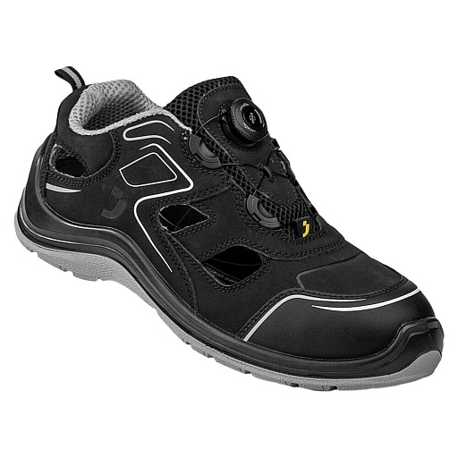 Сандалии текстильные с перфорацией и защитным подноском размер 41 черные Safety Jogger Флоу (50385_41)