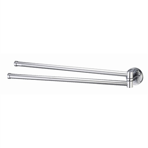 Полотенцедержатель WasserKraft Isen K-4000 445 мм двойной поворотный на шуруп металл хром (K-4031)