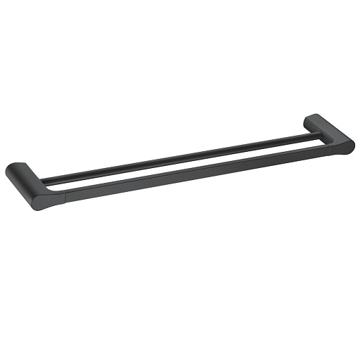 Полотенцедержатель WasserKraft Elbe K-7200 640 мм двойной на шуруп металл черный (K-7240) Полотенцедержатель WasserKraft Elbe K-7200 640 мм двойной на шуруп металл черный (K-7240)