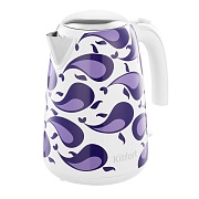 Электрический чайник Kitfort КТ-6768 1,7 л фиолетово-белый