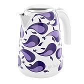 Электрический чайник Kitfort КТ-6768 1,7 л фиолетово-белый