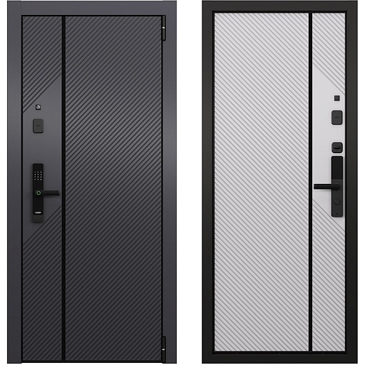 Дверь входная Torex Талса Смарт правая оскуро - бьянко 860х2050 мм с электронным замком