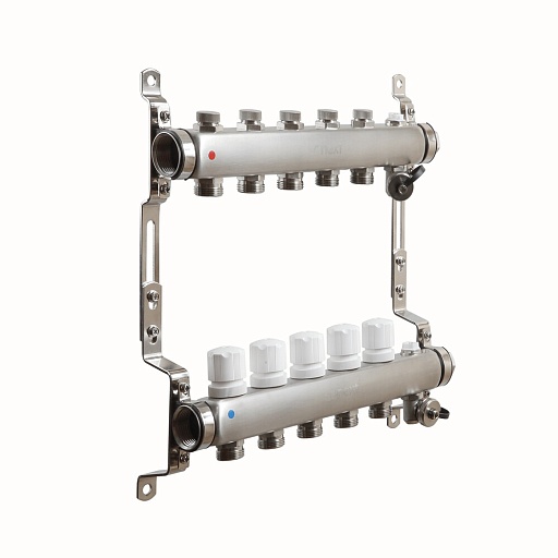 Коллекторная группа Sanext 1 ВР(г) х 5 выходов 3/4 НР(ш) ЕК х 1 ВР(г)