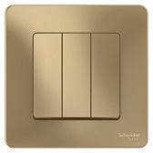 Выключатель Systeme Electric Blanca трехклавишный встраиваемый титан (BLNVS100504) Выключатель Systeme Electric Blanca трехклавишный встраиваемый титан (BLNVS100504)