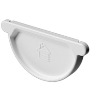 Docke STAL PREMIUM Заглушка желоба D125 (Пломбир 9010) Docke STAL PREMIUM Заглушка желоба D125 (Пломбир 9010)