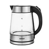 Электрический чайник Kitfort КТ-6105 1,7 л хром/черный