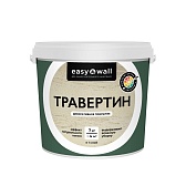 Декоративное покрытие Bayramix Easy Wall Травертин белая 7 кг