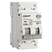 Автомат дифференциальный EKF PROxima АВДТ-63N 20А 1P+N тип AC 30 мА 6 кА (D63N26M20C30)
