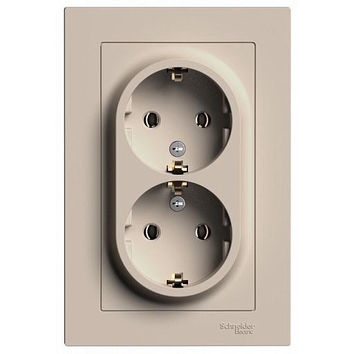 Розетка Systeme Electric AtlasDesign встраиваемая песочная (ATN001224) Розетка Systeme Electric AtlasDesign встраиваемая песочная (ATN001224)