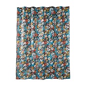 Штора для ванны Moroshka Los Muertos 1800х2000 мм полиэстер красная/синяя (T690-2)