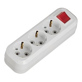 Колодка электрическая 3 розетки Makel 16 А 250 В 2,2 кВт с выключателем белая (MGP211) Колодка электрическая 3 розетки Makel 16 А 250 В 2,2 кВт с выключателем белая (MGP211)
