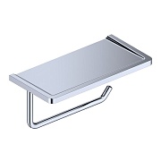 Держатель для туалетной бумаги WasserKraft с полкой металл хром (K-1325) Держатель для туалетной бумаги WasserKraft с полкой металл хром (K-1325)