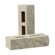 Кирпич облицовочный гиперпрессованный пустотелый сталь рустированный с ложка М200 250х100х65 мм 0,8 NF Рубелэко