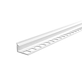 Профиль ПВХ для кафельной плитки внутренний 8 мм 2,7 м белый глянец Профиль ПВХ для кафельной плитки внутренний 8 мм 2,7 м белый глянец