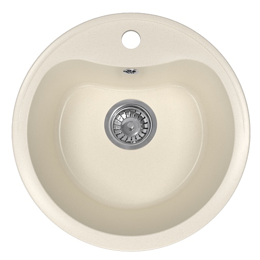 Мойка для кухни Dr.Gans Дора d44х22 см врезная с сифоном искусственный камень латте