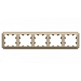 Рамка Systeme Electric AtlasDesign Antique пятиместная бежевая (ATN100205) Рамка Systeme Electric AtlasDesign Antique пятиместная бежевая (ATN100205)