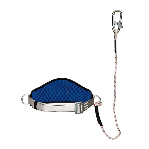 Страховочная система Окапром УС-1В веревка 1,5 м синяя/серая (0210) Страховочная система Окапром УС-1В веревка 1,5 м синяя/серая (0210)