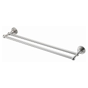 Полотенцедержатель WasserKraft Ammer K-7000 650 мм двойной на шуруп металл никель (K-7040)