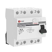 УЗО EKF PROxima ВД-100 40А 3P+N тип AC 300 мА 4,5 кА селективное (elcb-4-40-300S-em-pro) УЗО EKF PROxima ВД-100 40А 3P+N тип AC 300 мА 4,5 кА селективное (elcb-4-40-300S-em-pro)