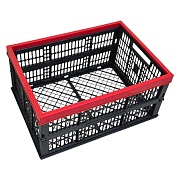 Ящик для хранения Инструм-Агро 40 л пластиковый складной черный