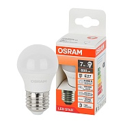 Лампа светодиодная Osram Е27 4000К 7 Вт 600 Лм 230 В шар матовая