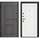 Дверь входная DoorHan Премиум Квадро левая вуддуб графит - малибу белый 980х2050 мм Дверь входная DoorHan Премиум Квадро левая вуддуб графит - малибу белый 980х2050 мм
