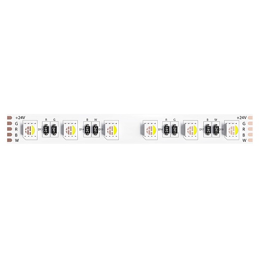 Лента светодиодная Arte Lamp SMD 5050 (A2406012-01-RGB4K) 4000К RGB свет 14,4 Вт 24 В IP20 5 м