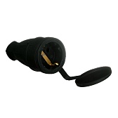 Розетка штепсельная Svet одинарная с заземлением IP44 черная Розетка штепсельная Svet одинарная с заземлением IP44 черная