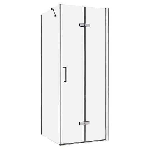 Душевой уголок Abber Zart хром 100х70х195 см прямоугольник стекло прозрачное 6 мм (AG08100P-S71)