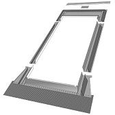 Оклад для профилированных кровельный покрытий Fakro EZV для FTP CH 940х1400 мм