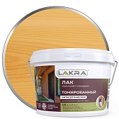 Лак акриловый тонированный Лакра сосна 2,5 кг глянцевый